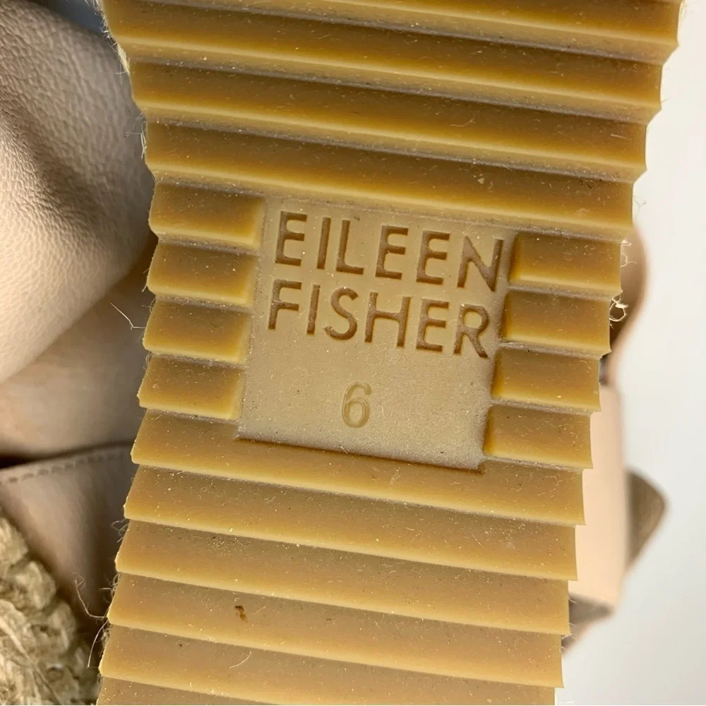Eileen Fisher Willow 3 Nude Espadrilles - Sz 6